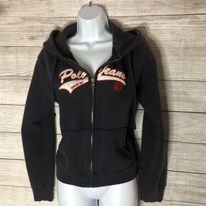 Women’s Polo Dark Navy Large Hoodie (Juniors)